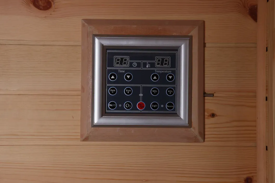 Phòng xông hơi gỗ cho 2 người xông hơi hồng ngoại