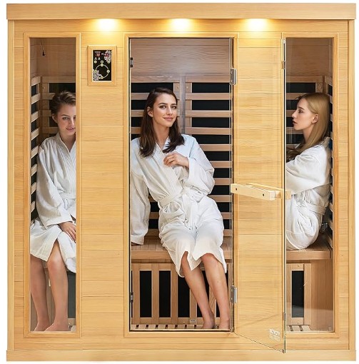 Phòng tắm hồng ngoại hemlock 4 người trong nhà